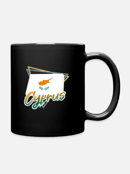 Zypern - Tasse einfarbig - Schwarz