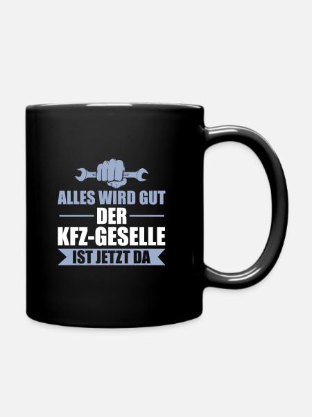 Schrauber Kfz Mechaniker Geselle Geschenk - Tasse einfarbig - Schwarz