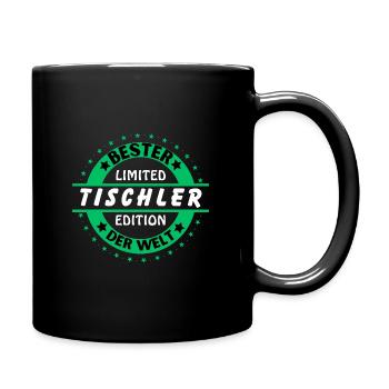 Bester Tischler der Welt - Tasse einfarbig - Schwarz - Rechts