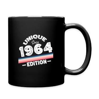 Unique since 1964 Edition Birthday Vintage 1964 - Full Colour Mug - black - Right