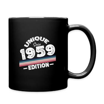 Unique Since 1959 Edition Birthday Vintage 1959 - Full Colour Mug - black - Right