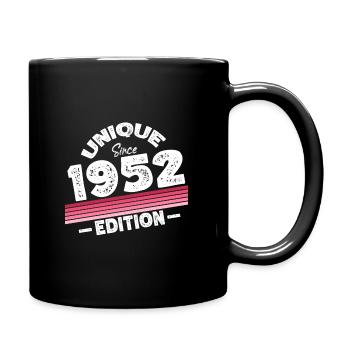 Unique Since 1952 Edition Birthday Vintage 1952 - Full Colour Mug - black - Right