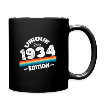 Unique depuis 1934 Edition Anniversaire Millésime 1934 - Mug uni - noir - Droite