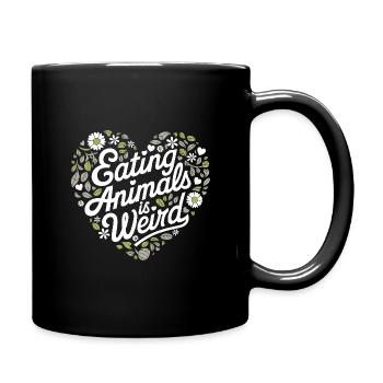 Végétarien Végétalien Végétarien Végétarien - Mug uni - noir - Droite