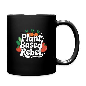 Végétarien Végétalien Végétarien Végétarien - Mug uni - noir - Droite