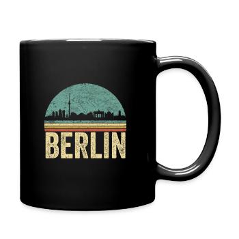 Cadeau souvenir BERLIN RETRO vintage années 70-80 - Mug uni - noir - Droite