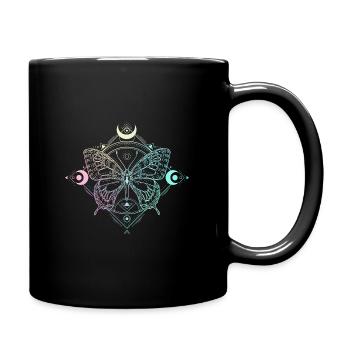 Pastel Goth Lune Goth papillon lune gothique - Mug uni - noir - Droite