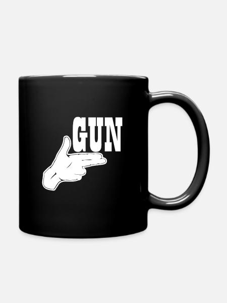 Gun - Tasse einfarbig - Schwarz