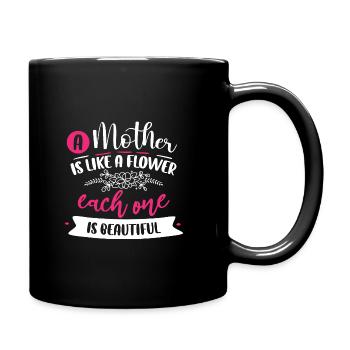 A mother is amazing - Full Colour Mug - black - Right
