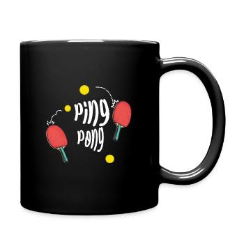Ping Pong - Tischtennisschläger - Tasse einfarbig - Schwarz - Rechts