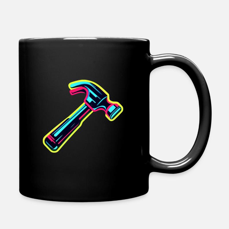 Hammer neon - Tasse einfarbig - Schwarz