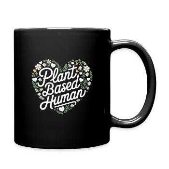 Végétarien Végétalien Végétarien Végétarien - Mug uni - noir - Droite