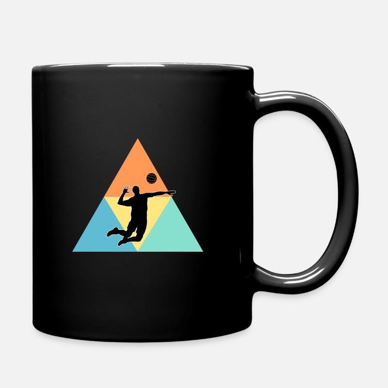 Volleyballer - Tasse einfarbig - Schwarz