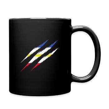 Mecklembourg Poméranie Occidentale drapeau griffe - Mug uni - noir - Droite