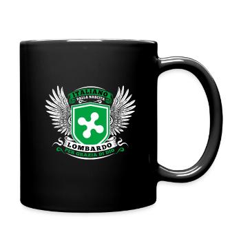 Italiano dalla nascita lombardo per grazia di dio - Full Colour Mug - black - Right