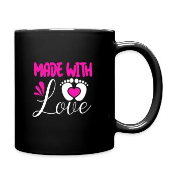 Pregnant, desired child, pregnancy - Full Colour Mug - black - Right