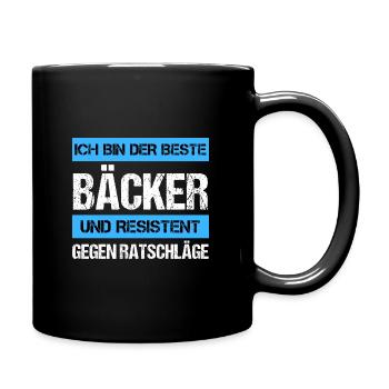 Boulanger résistant - Mug uni - noir - Droite