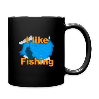 Fishing - Full Colour Mug - black - Right