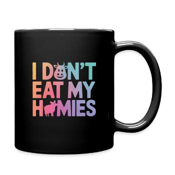 Végétarien Végétalien Végétarien Végétarien - Mug uni - noir - Droite