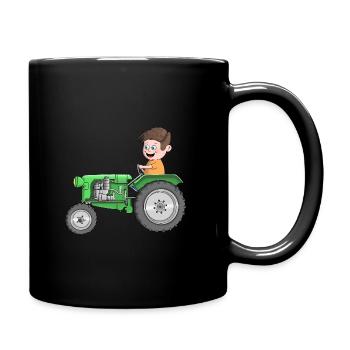 Tractor for children - Full Colour Mug - black - Right