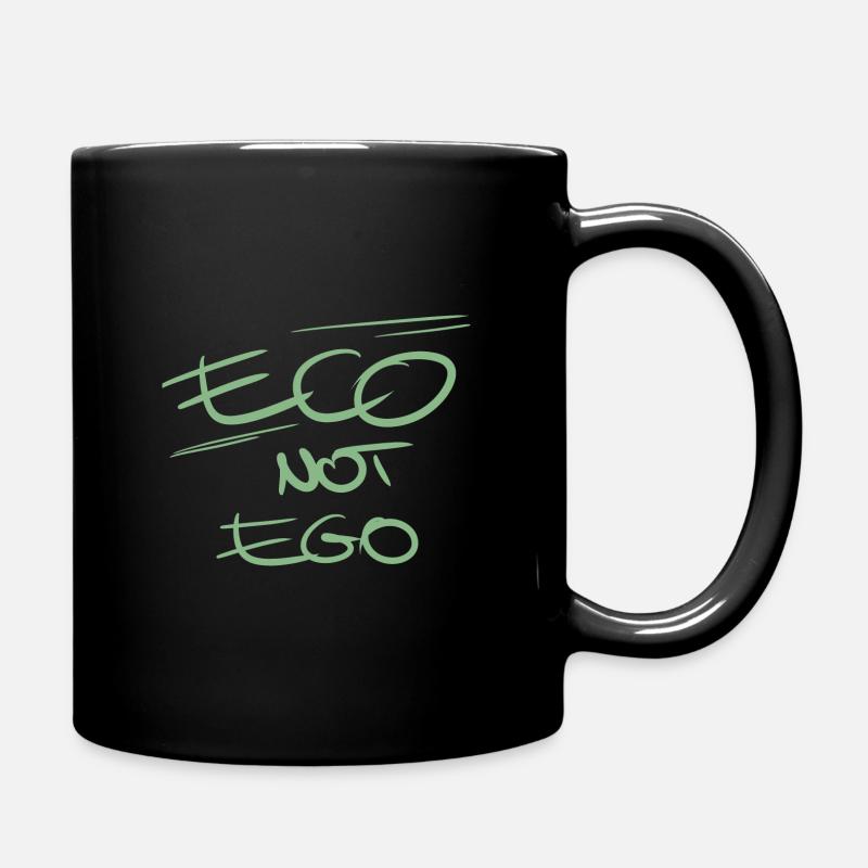Naturschutz Umweltschutz grün dezent Kunst Demo - Tasse einfarbig - Schwarz