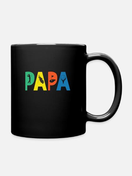 Papa golf humour sport golfeur famille - Mug uni - noir