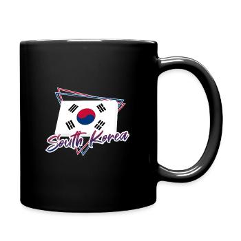 Corée du Sud - Mug uni - noir - Droite