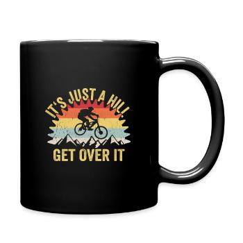 Mountain Biking MTB Mountain Bike Downhill - Tasse einfarbig - Schwarz - Rechts