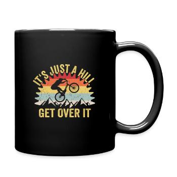 Mountain Biking MTB Mountain Bike Downhill - Tasse einfarbig - Schwarz - Rechts