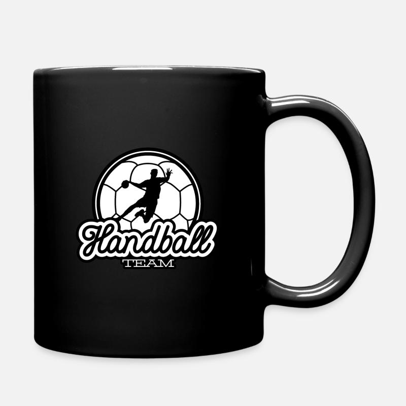 Handballmannschaft - Tasse einfarbig - Schwarz