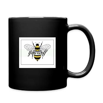 Bee yourself - Tasse einfarbig - Schwarz - Rechts