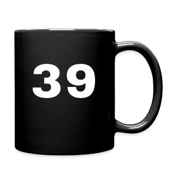 39 - Tasse einfarbig - Schwarz - Rechts