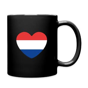 Cœur des Pays-Bas - Mug uni - noir - Droite