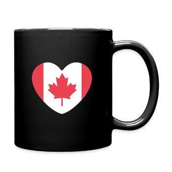 Canada Heart - Full Colour Mug - black - Right