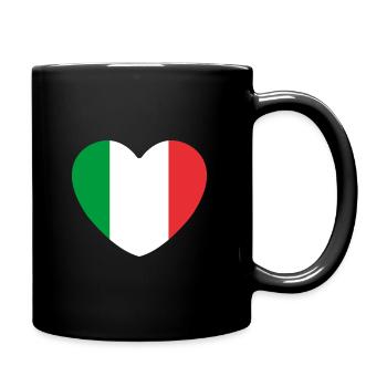 Cœur de l’Italie - Mug uni - noir - Droite