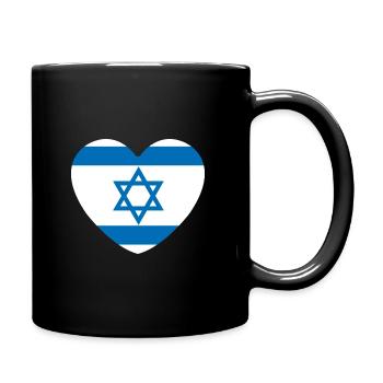 Cœur d’Israël - Mug uni - noir - Droite