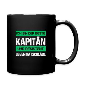 Capitaine résistant - Mug uni - noir - Droite
