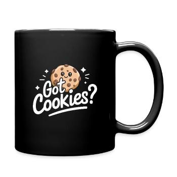 Cookies Cookie Keks Kekse Schokolade - Tasse einfarbig - Schwarz - Rechts