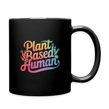 Végétarien Végétalien Végétarien Végétarien - Mug uni - noir - Droite