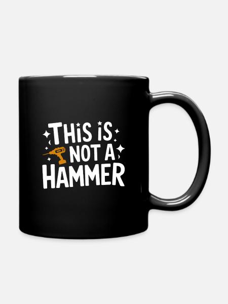 Funny DIY Handyman Repairman - Full Colour Mug - black