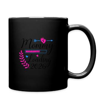 Maman Chargement 2026 Merveilleux - Mug uni - noir - Droite