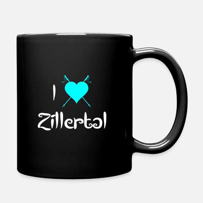 Zillertal - Tasse einfarbig - Schwarz