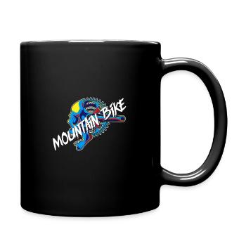 Maillot de pédalage VTT - Mug uni - noir - Droite
