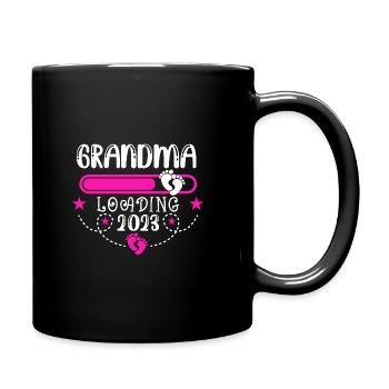 2023 Großmutter, werdende Oma 2023, 2023 Oma - Tasse einfarbig - Schwarz - Rechts