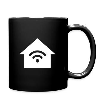 Wi-Fi Home Network Icon Network WiFi Symbol Sign - Mug uni - noir - Droite
