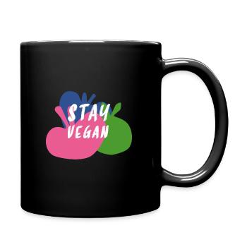Vegan for Vegetarians, Vegetable Kitchen Cook & Cooking - Full Colour Mug - black - Right