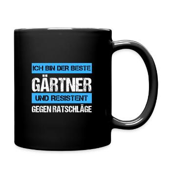 Jardinier résistant - Mug uni - noir - Droite