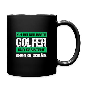 Golfeur résistant - Mug uni - noir - Droite
