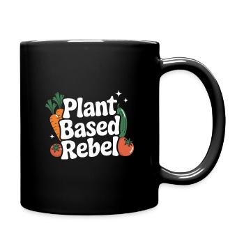 Végétarien Végétalien Végétarien Végétarien - Mug uni - noir - Droite