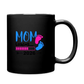 Mom Loading 2026 pour les futures mamans - Mug uni - noir - Droite